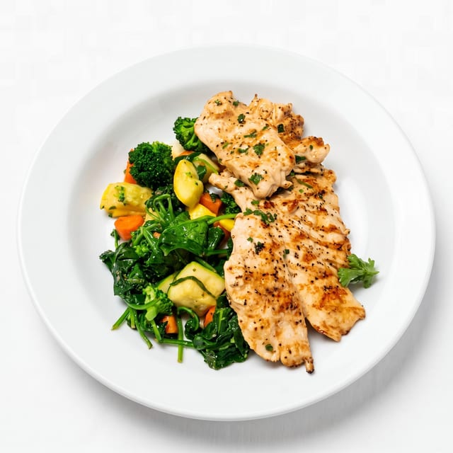 Petto di Pollo con Verdure.